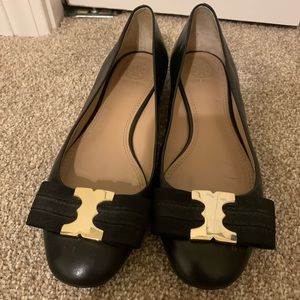 Tory Burch black flats shoes size 5.5